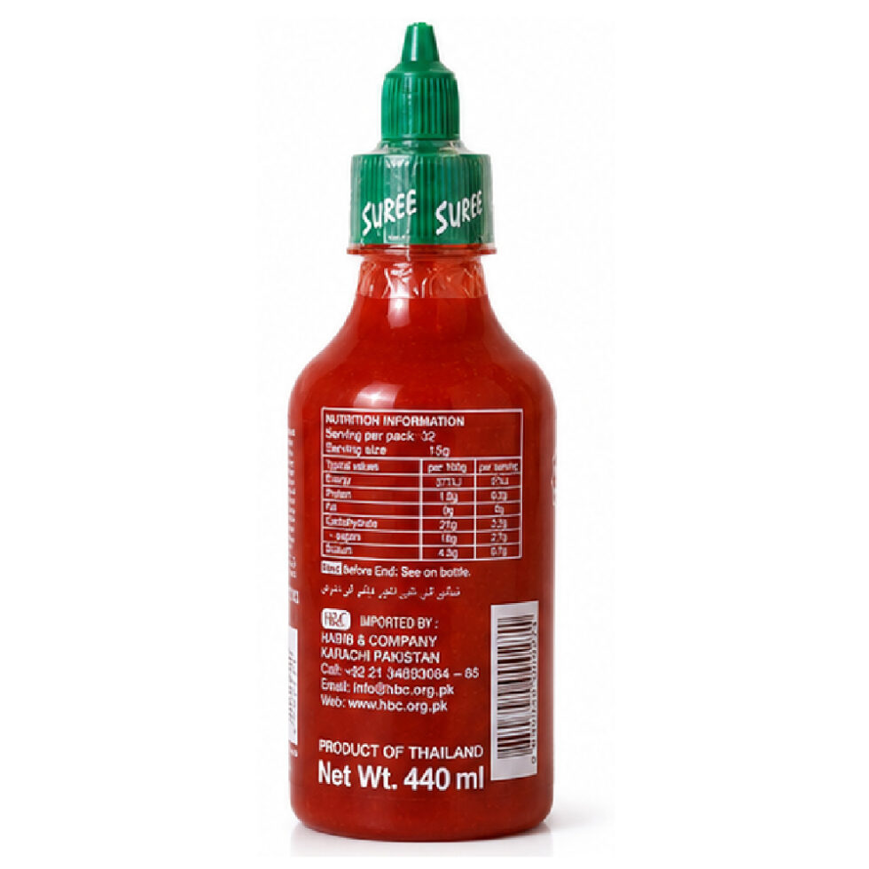 Suree Sriracha Sauce 440ml - Buy Online at Fresh & More Karachi