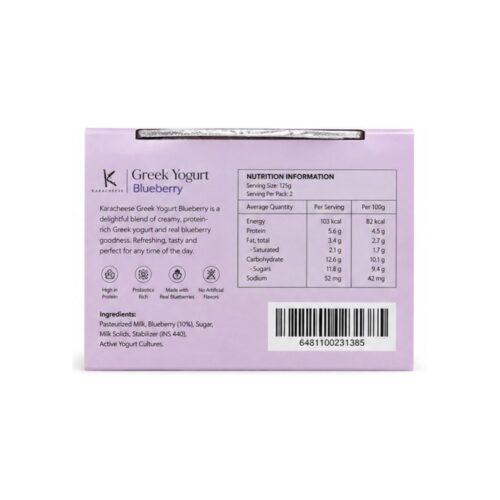 Karacheese Greek Yogurt Blueberry 250g