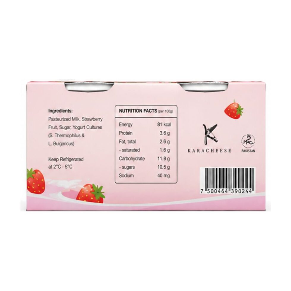Karacheese Greek Yogurt Strawberry 250g - Buy Online at Fresh & More Karachi