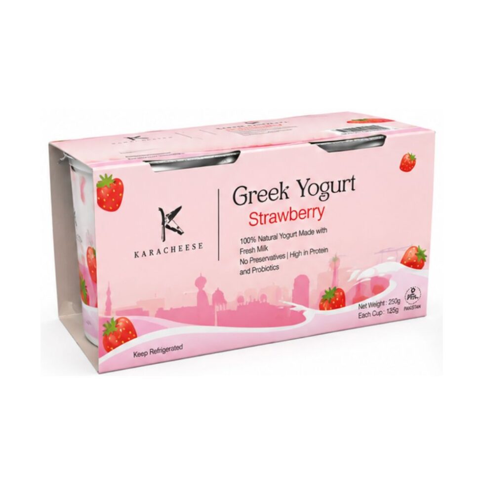 Karacheese Greek Yogurt Strawberry 250g - Buy Online at Fresh & More Karachi
