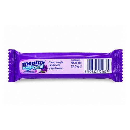 Mentos Chew Grape Flavour 24.5g