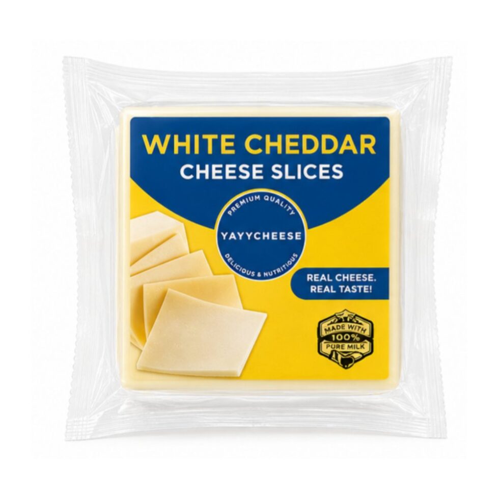 Yayy Cheese White Cheddar Slice 125g