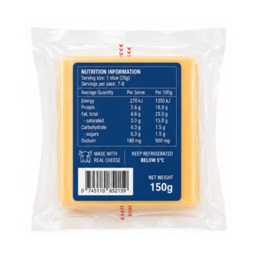 Yayy Cheese Yellow Cheddar Slice 150g