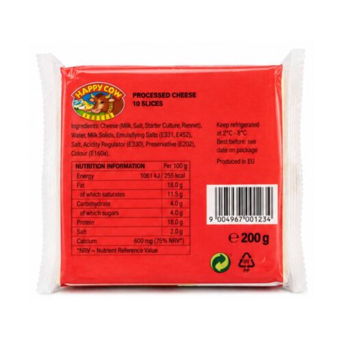 Happy Cow Cheese Slice Burger 200g