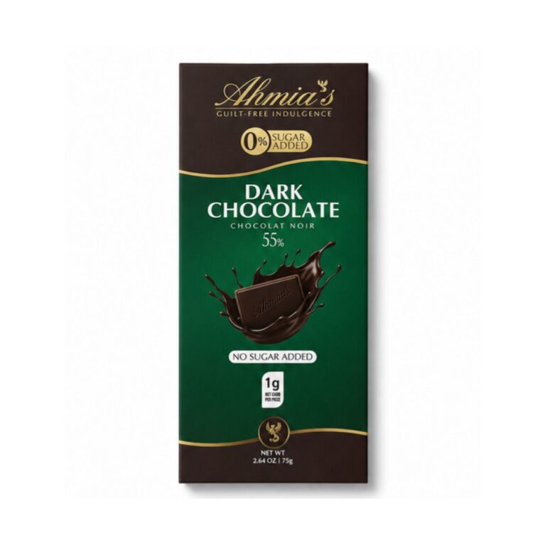 Ahmias Sugar Free Dark Chocolate 55% 75g