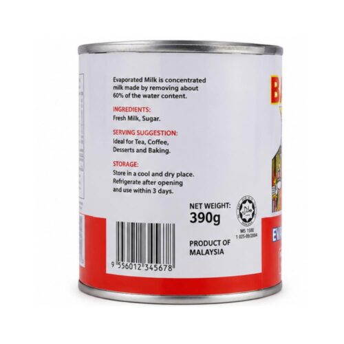 Badshah Evaporated Milk Tin 390g