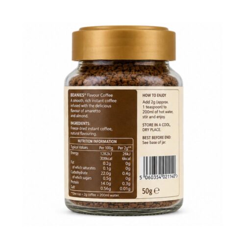 Beanies Coffee Amaretto Almond 50g - Buy Online at Fresh & More Karachi