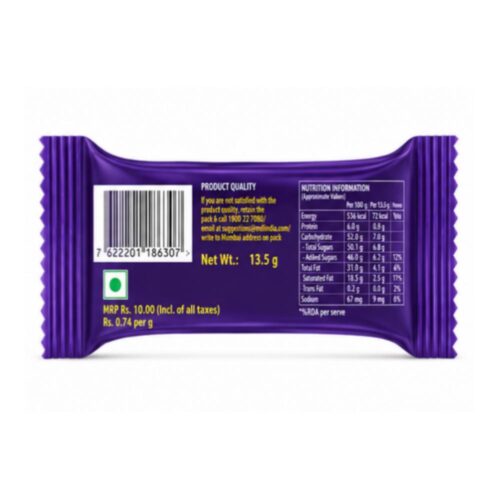 Cadbury Dairy Milk Chocolate Bubbly 13.5g