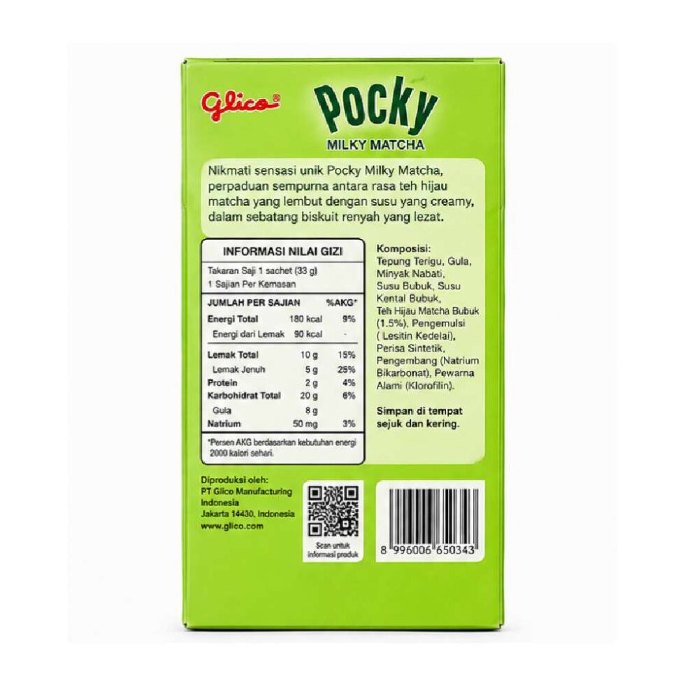 Glico Pocky Milky Matcha 33g