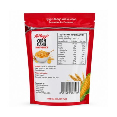 Kelloggs Cereal Corn Flakes Honey Nut 50g Pouch