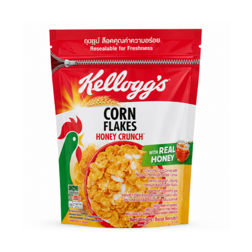 Kelloggs Cereal Corn Flakes Honey Nut 50g Pouch