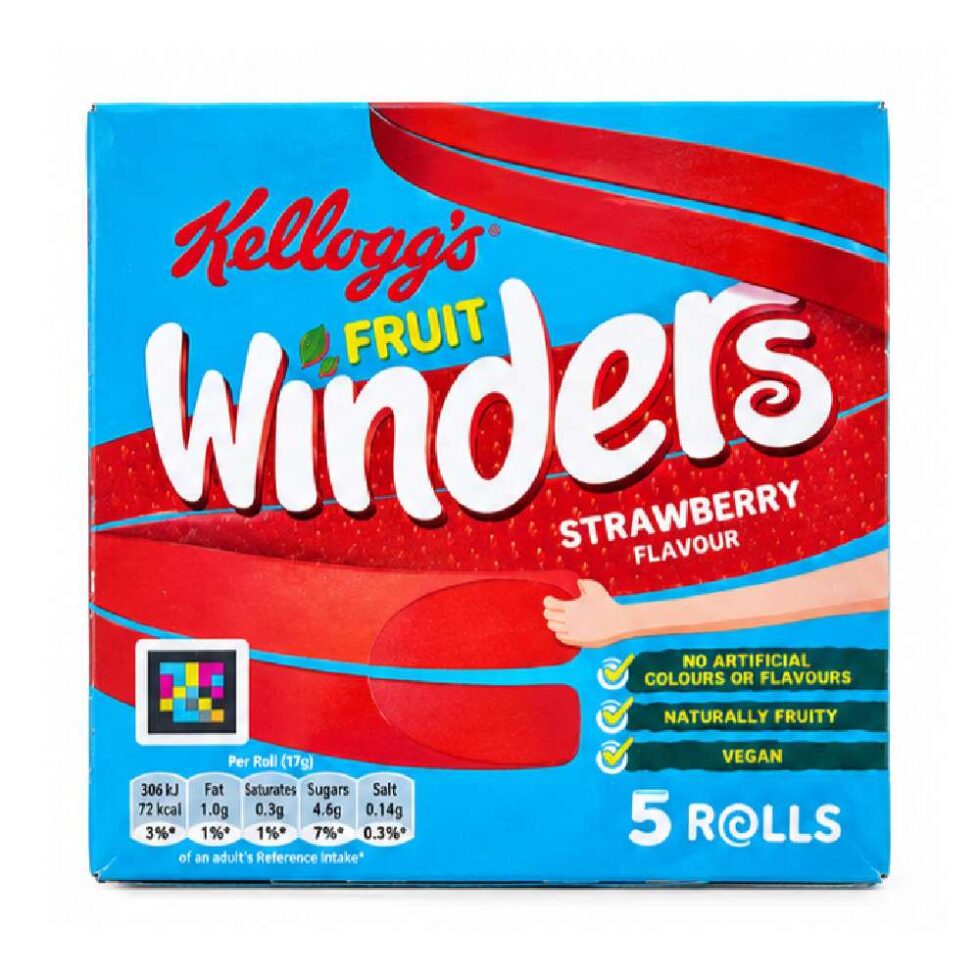 Kelloggs Fruit Winders Strawberry 5x17g
