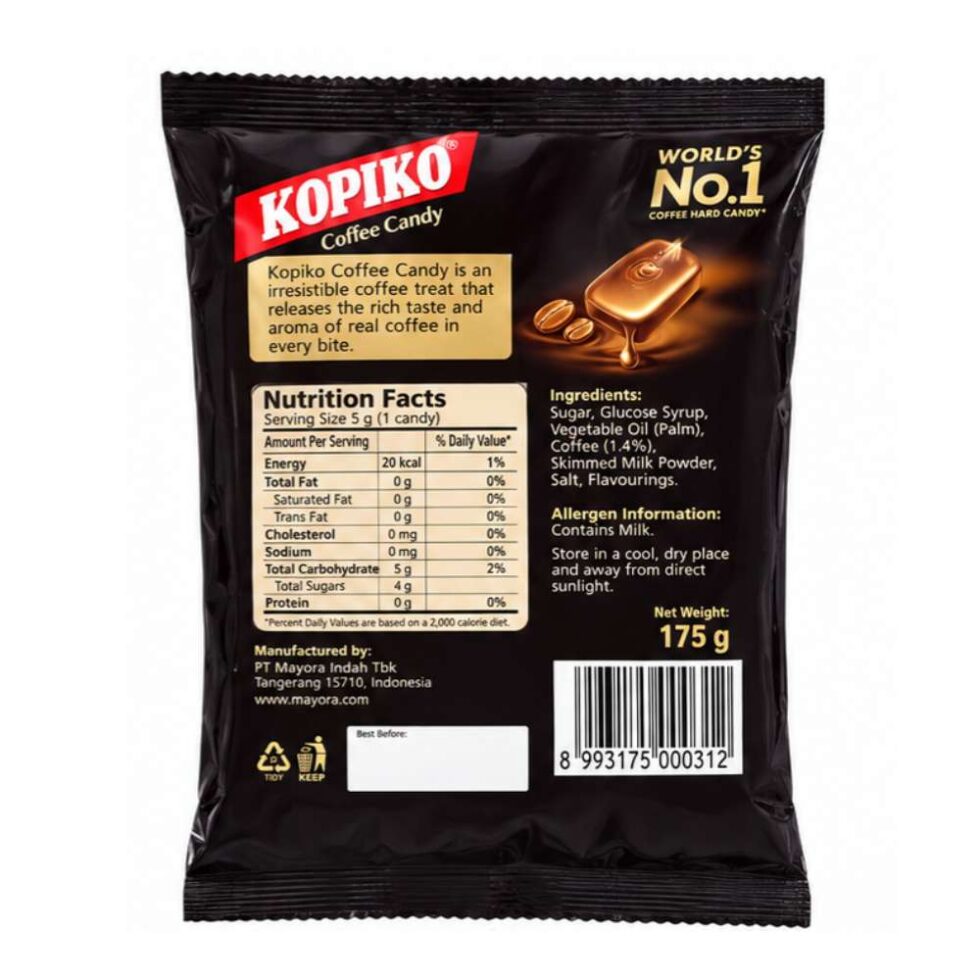 Kopiko Coffee Candy Pouch 175g