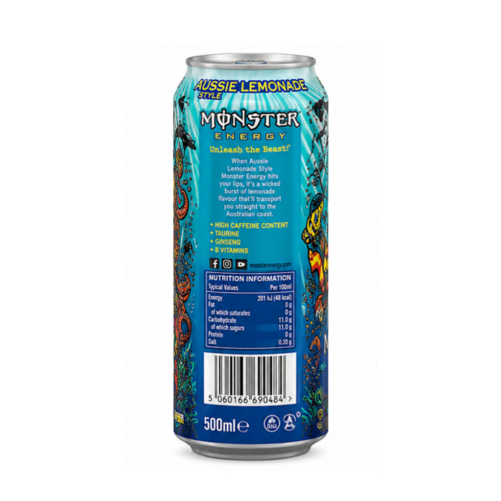 Monster Energy Drink Aussie Lemonade 500ml - Buy Online at Fresh & More Karachi
