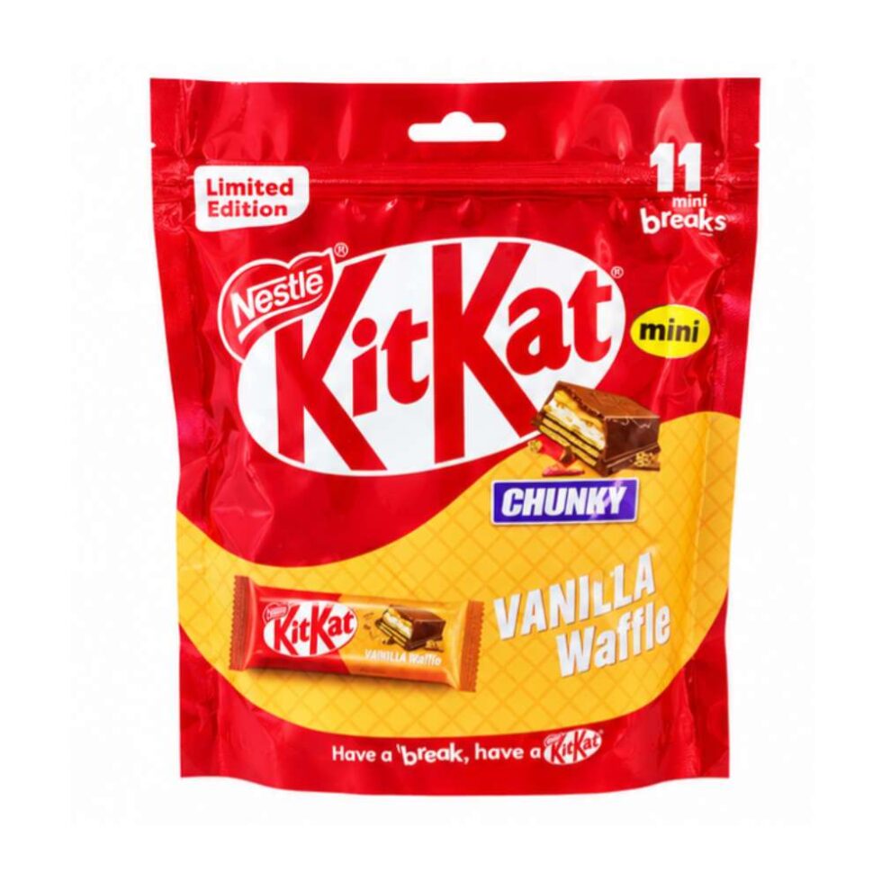 Nestle Kit Kat Chunky Vanilla Waffle Pouch 195.8g