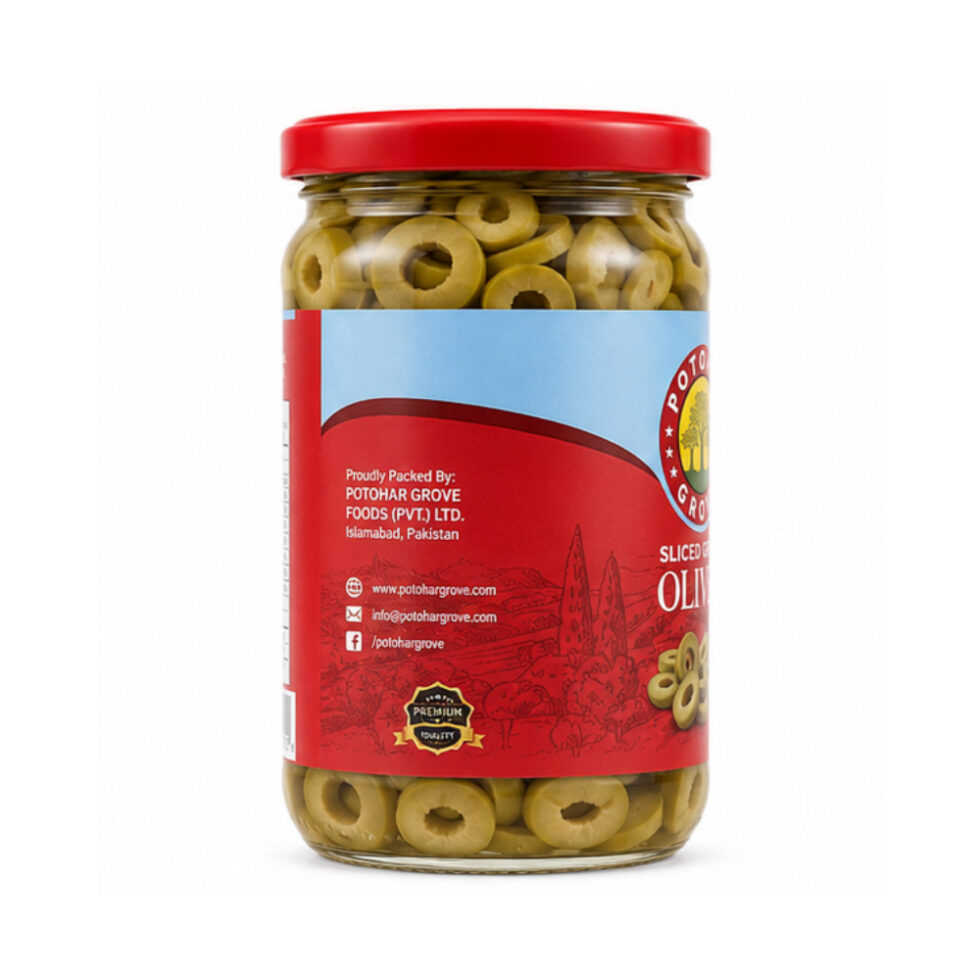 Potohar Grove Sliced Green Olive 350g