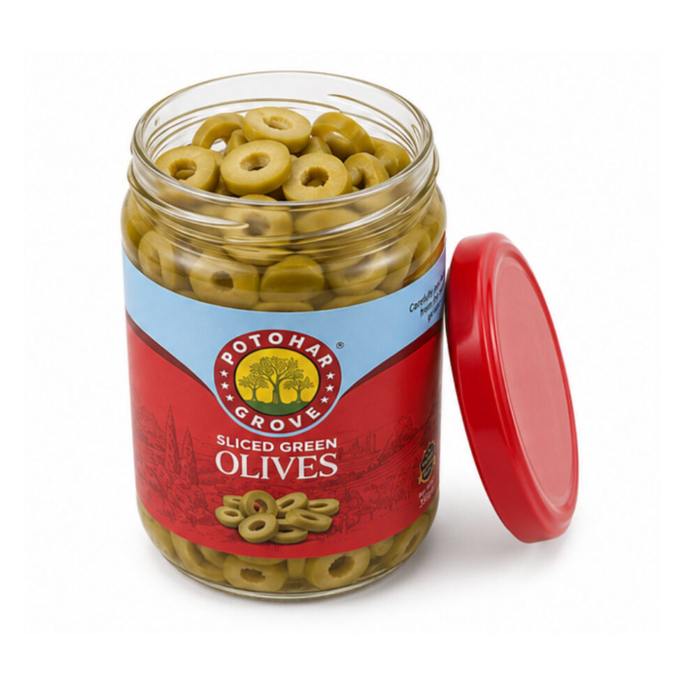 Potohar Grove Sliced Green Olive 350g