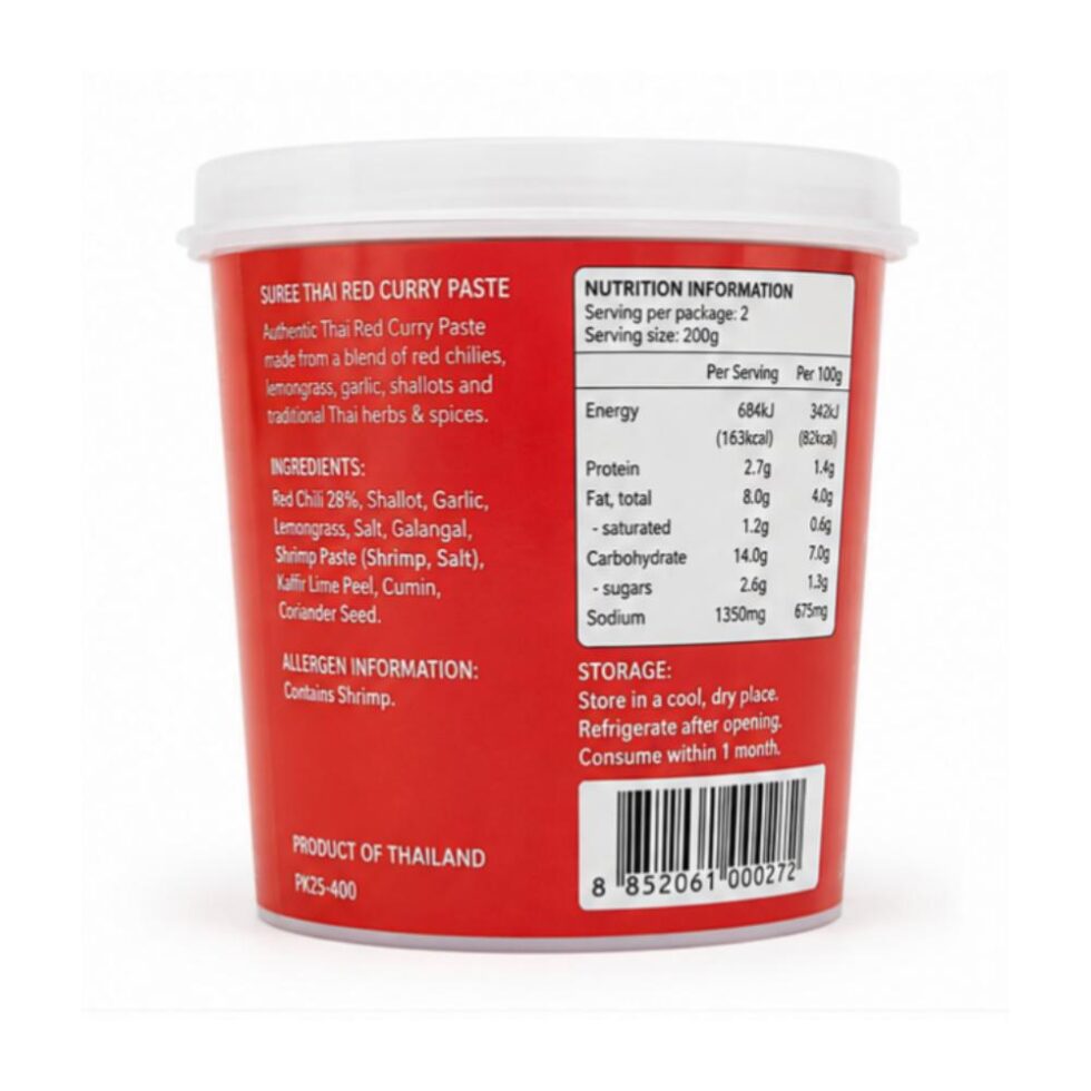 Suree Thai Red Curry Paste 400g