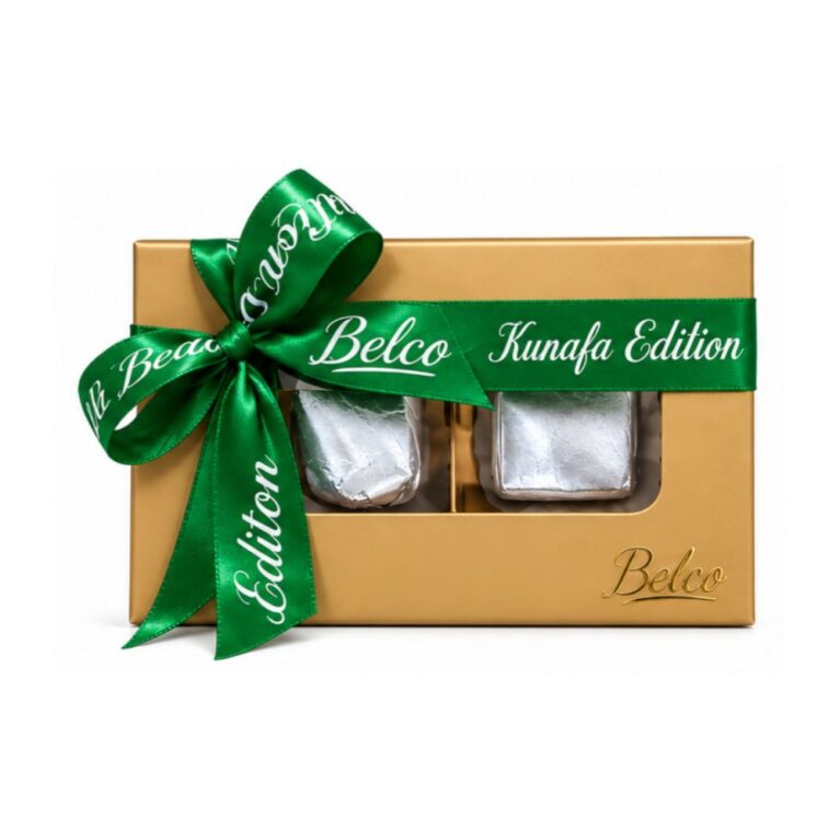 Belco Chocolate Rose Gold Kunafa Box 2pcs