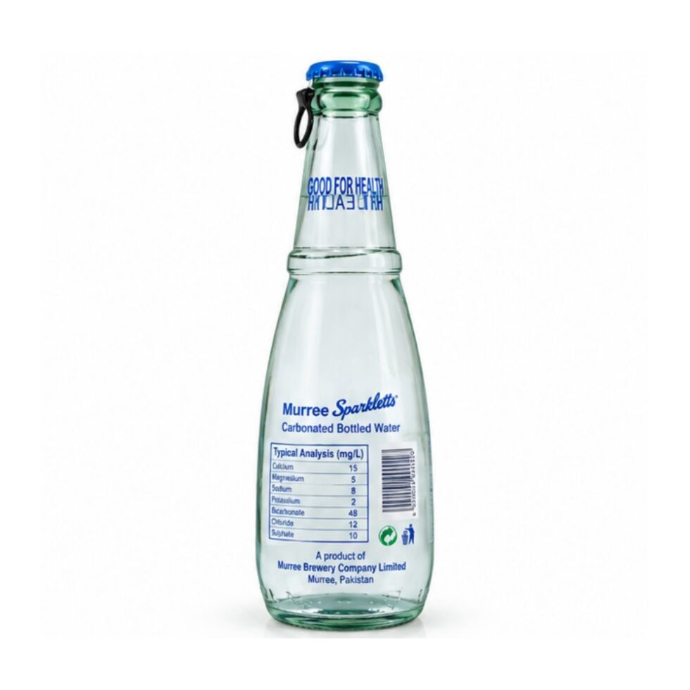 Muree Sparkletts Carbonated Water Glass Bottle 330ml