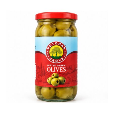 Potohar Grove Pitted Green Olive 350g