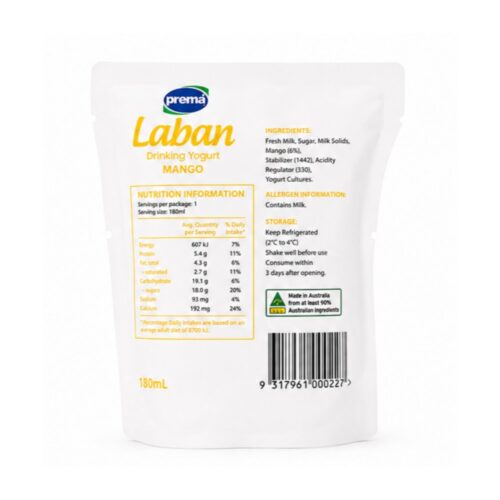 Prema Laban Mango 180ml