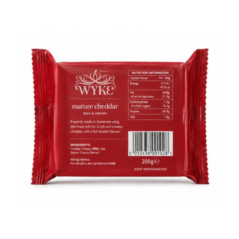 WYK Mature Cheddar Cheese 200g