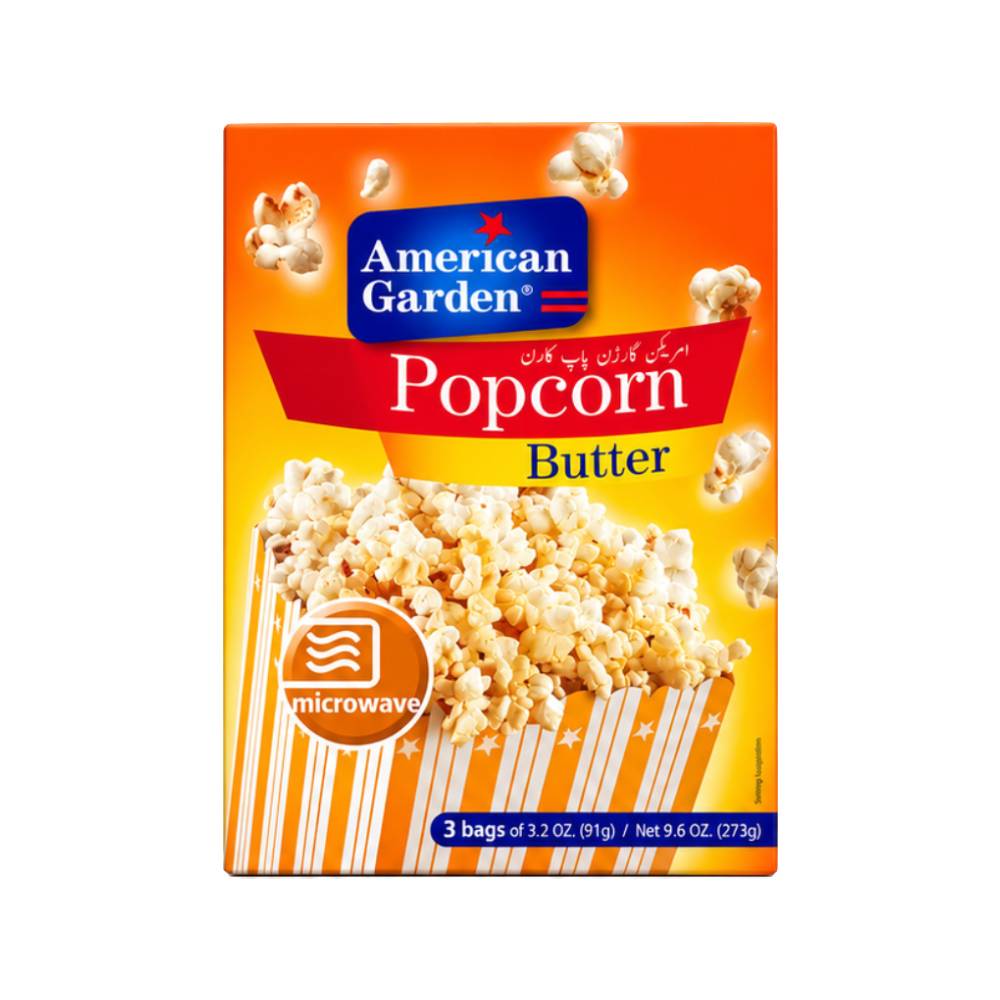 American Garden Pop Corn Butter Box 273g