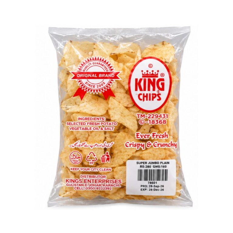 King Chips Super Jumbo Plain 160g