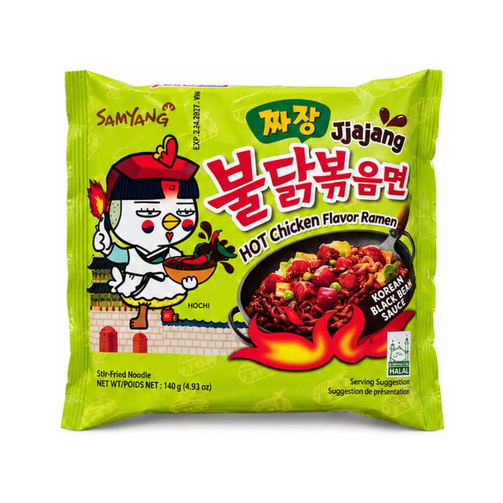 Samyang Noodles Hot Chicken Black Bean 140g
